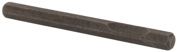 PRO-SOURCE - 1-1/2" OAL, 1/8" Shank Diam, Hex Chisel - Hex Drive, Hex Shank, Alloy Steel - Exact Tooling