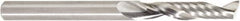Amana Tool - 1/4" Cutting Diam x 1-1/4" Length of Cut, 1 Flute, Upcut Spiral Router Bit - Uncoated, Right Hand Cut, Solid Carbide, 3" OAL x 1/4" Shank Diam, 30° Helix Angle - Exact Tooling
