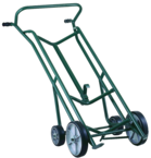 4-Wheel Drum Truck - 1000 lb Capacity - 10" Mold on rubber wheels forward - 6' Mold on rubber wheels back - Easy Handle - Exact Tooling