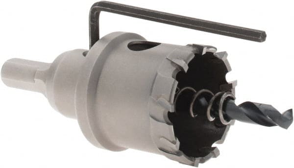 Value Collection - 1-3/8" Diam, 1" Cutting Depth, Hole Saw - Carbide-Tipped Saw - Exact Tooling