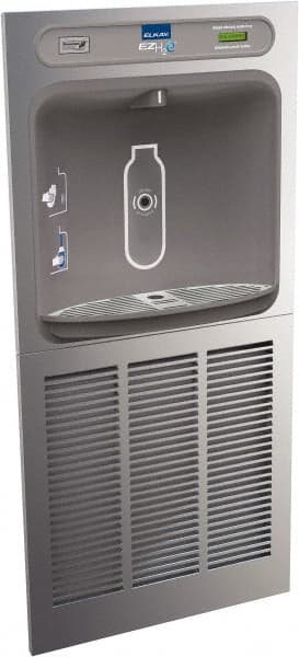 ELKAY - 8 GPH Cooling Capacity In Wall Recessed Water Cooler & Fountain - In-Wall, 20 to 105 psi, 0.20 hp, Stainless Steel - Exact Tooling