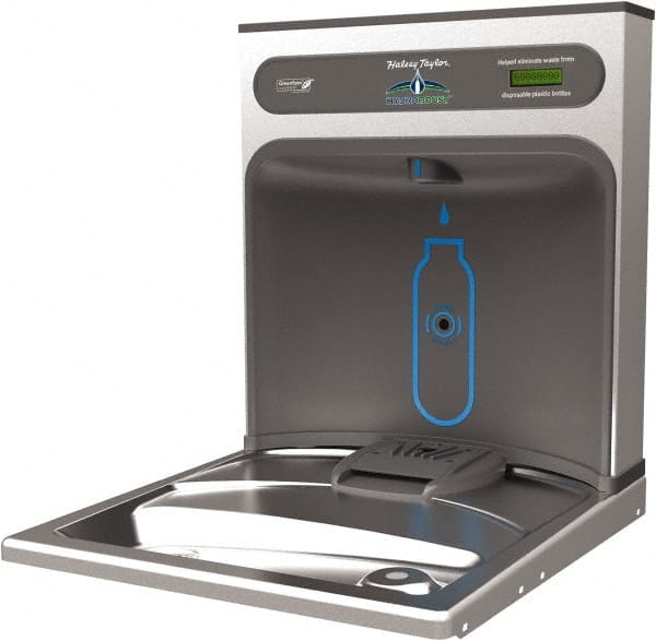 Halsey Taylor - 8 GPH Cooling Capacity Retro Fit Water Cooler & Fountain - Retro-Fit Bottle Filling Station, 20 to 105 psi, 0.20 hp, Stainless Steel - Exact Tooling