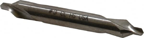 Chicago-Latrobe - #3 Plain Cut 60° Incl Angle High Speed Steel Combo Drill & Countersink - Exact Tooling