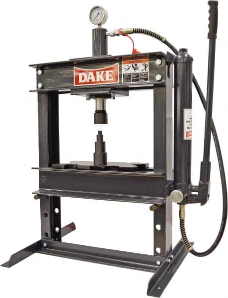 Dake - 10 Ton Hydraulic Shop Press - 6 Inch Stroke - Exact Tooling