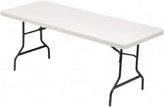 ALERA - 72" Long x 30" Wide x 29" High, Rectangular Folding Table - Platinum - Exact Tooling