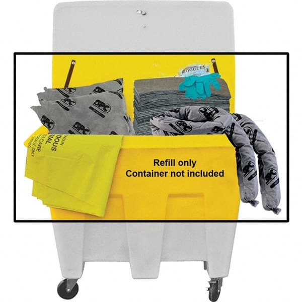 Brady SPC Sorbents - 134 Gal Capacity Universal Spill Kit - No Container Included - Refill Only - Exact Tooling