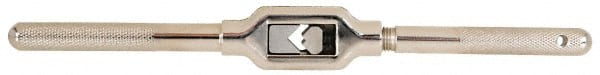 Irwin - #0 to 1/2" Tap Capacity, Straight Handle Tap Wrench - 9-1/4" Overall Length - Exact Tooling