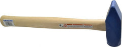 Vaughan Bushnell - 2-1/2 Lb Head Blacksmith's Hammer - 15-1/2" OAL, 14-1/2" Long Wood Handle, 1-1/2" Face Diam - Exact Tooling