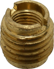 E-Z LOK - 3/8-24, Brass Knife Insert - 1/2" Drill, 1/2" Hole Diam, 5/8" Long, 3/4" Min Grip - Exact Tooling