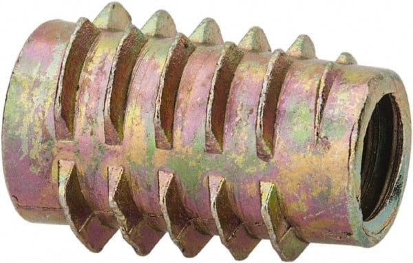 E-Z LOK - 5/16-18, Zinc Alloy Flush Hex Drive Insert - 7/16" Drill, 0.4331" Hole Diam, 0.7874" Long, M8 Hex - Exact Tooling