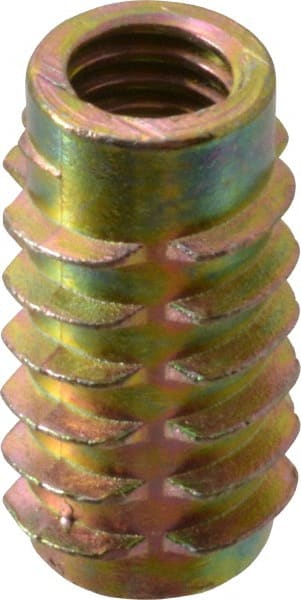 E-Z LOK - 5/16-18, Zinc Alloy Flush Hex Drive Insert - 7/16" Drill, 0.4331" Hole Diam, 63/64" Long, M8 Hex - Exact Tooling