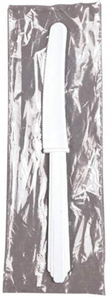 Ability One - Paper & Plastic Cups, Plates, Bowls & Utensils; Breakroom Accessory Type: Plastic Knife ; Breakroom Accessory Description: PLASTIC FLATWARE,KNIFE IND WRAPPED - Exact Tooling