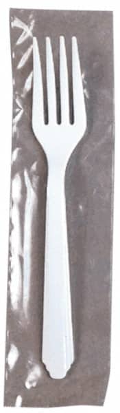 Ability One - Paper & Plastic Cups, Plates, Bowls & Utensils; Breakroom Accessory Type: Plastic Fork ; Breakroom Accessory Description: PLASTIC FLATWARE,FORK IND WRAPPED - Exact Tooling