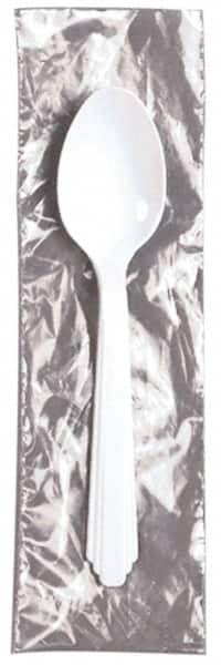 Ability One - Paper & Plastic Cups, Plates, Bowls & Utensils; Breakroom Accessory Type: Plastic Spoons ; Breakroom Accessory Description: PLASTIC FLATWARE,SPOON IND WRAPPED - Exact Tooling