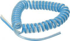 Advanced Technology Products - 3/32" ID x 5/32" OD, 5/16" Wall Thickness, Polyurethane Tube - Light Blue & Clear, 140 Max psi, 98 Shore A Hardness - Exact Tooling