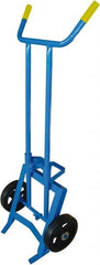 PRO-SOURCE - 1,000 Lb Load Capacity, 55 Gal Drum Hand Truck - 24-1/2" Wide x 62" High, 2 Wheels - Exact Tooling