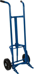 PRO-SOURCE - 1,000 Lb Load Capacity, 55 Gal Drum Hand Truck - 23-3/4" Wide x 61" High, 2 Wheels - Exact Tooling