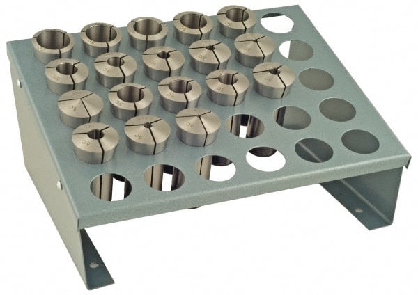 Value Collection - 18 Piece, 1/16" to 1-1/8" Capacity, 5C Round Collet Set - Increments of 1/16 Inch - Exact Tooling
