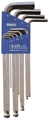 Eklind - 9 Piece L-Key Ball End Hex Key Set - Exact Tooling