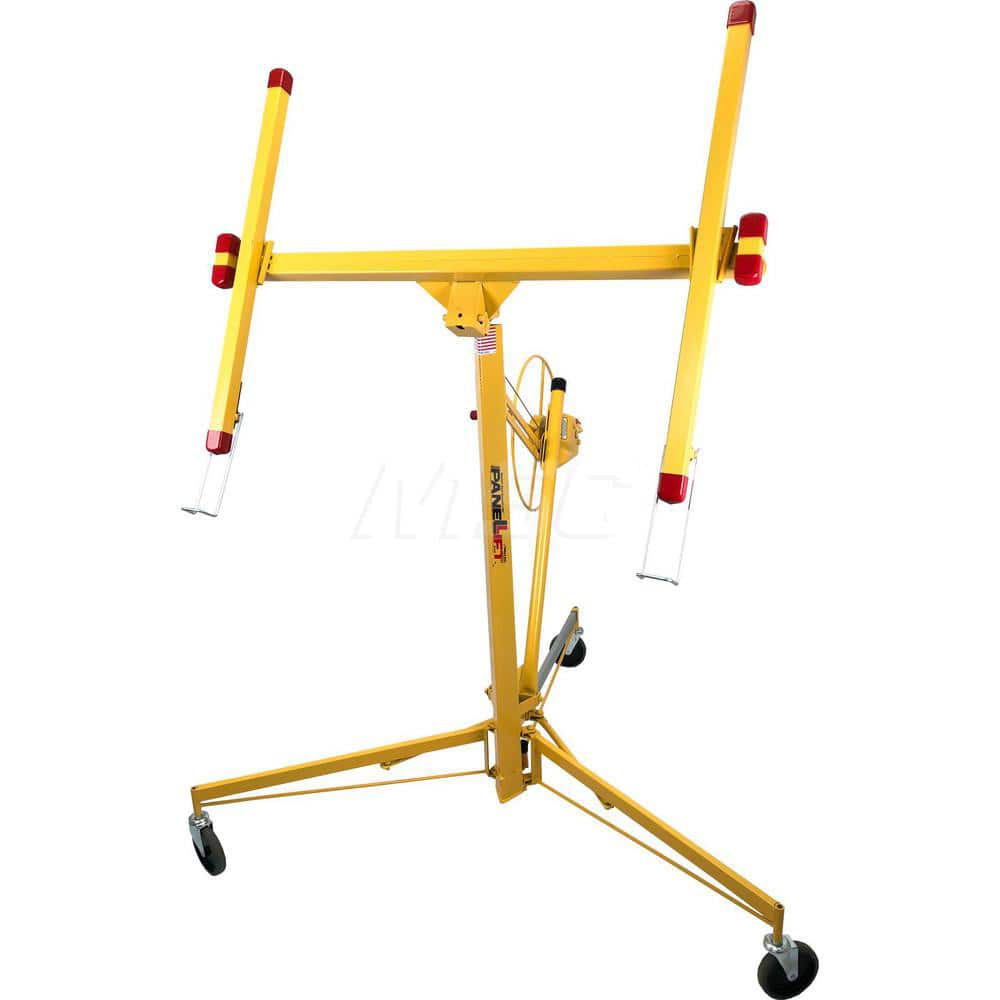 PanelLift - Panel Lifts; LiftType: Drywall ; Drive Type: Hand Crank ; Maximum Height: 132 (Inch); Panel Size: 4x16 ; Load Capacity: 150 ; Material: Steel - Exact Tooling