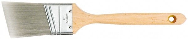 Ability One - Paint Brushes; Type: Paint Brush ; Bristle Shape: Angled ; Bristle Material: Polyester ; Bristle Length (Inch): 2 ; Width (Inch): 9/16 ; Handle Length (Inch): 5 - Exact Tooling