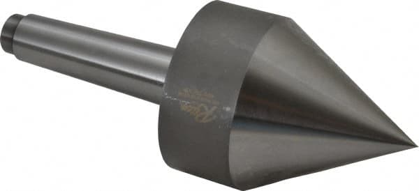 Riten - MT4 Taper Shank, Live Center - 3-1/2" Point Diam, 4-15/16" Point Len, 1,500 Lb Max Workpc, Pipe Nose Point - Exact Tooling