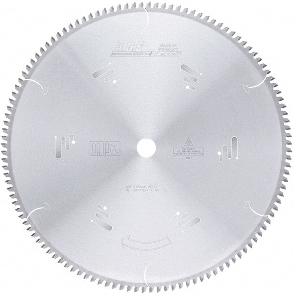 Amana Tool - 18" Diam, 1" Arbor Hole Diam, 120 Tooth Wet & Dry Cut Saw Blade - Carbide-Tipped, Clean Action, Standard Round Arbor - Exact Tooling