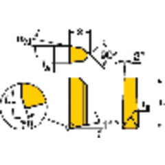 CSG-4187-2A Grade 670  Insert for Grooving - Exact Tooling
