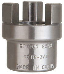 Boston Gear - 3/4" Max Bore Diam, FC15 Coupling Size, Flexible Half Coupling - 1-1/2" OD, 2.76" OAL, Steel - Exact Tooling