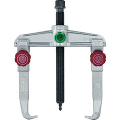 KUKKO - 2 Jaw, 1-1/2" to 6-3/8" Spread, 6-1/2 Ton Capacity, Reversible Puller - 5-7/8" Reach, For Bearings, Gears, Discs, Bushings, Seals - Exact Tooling