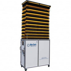 Air-Care - 36" Wide x 36" High x 75" Deep, Air Cleaner Containment Cart - Exact Tooling