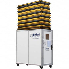 Air-Care - 36" Wide x 36" High x 75" Deep, Air Cleaner Containment Cart - Exact Tooling