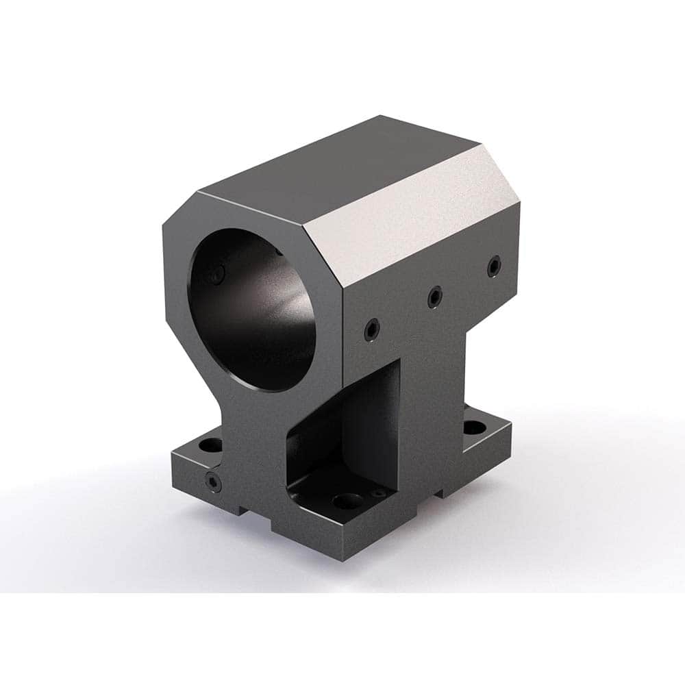 Global CNC Industries - Turret & VDI Tool Holders; Type: Mori ID Block ; Clamping System: 94mm X 84mm ; Tool Axis: ID ; Through Coolant: No ; Additional Information: 4 Mounting Holes - Exact Tooling