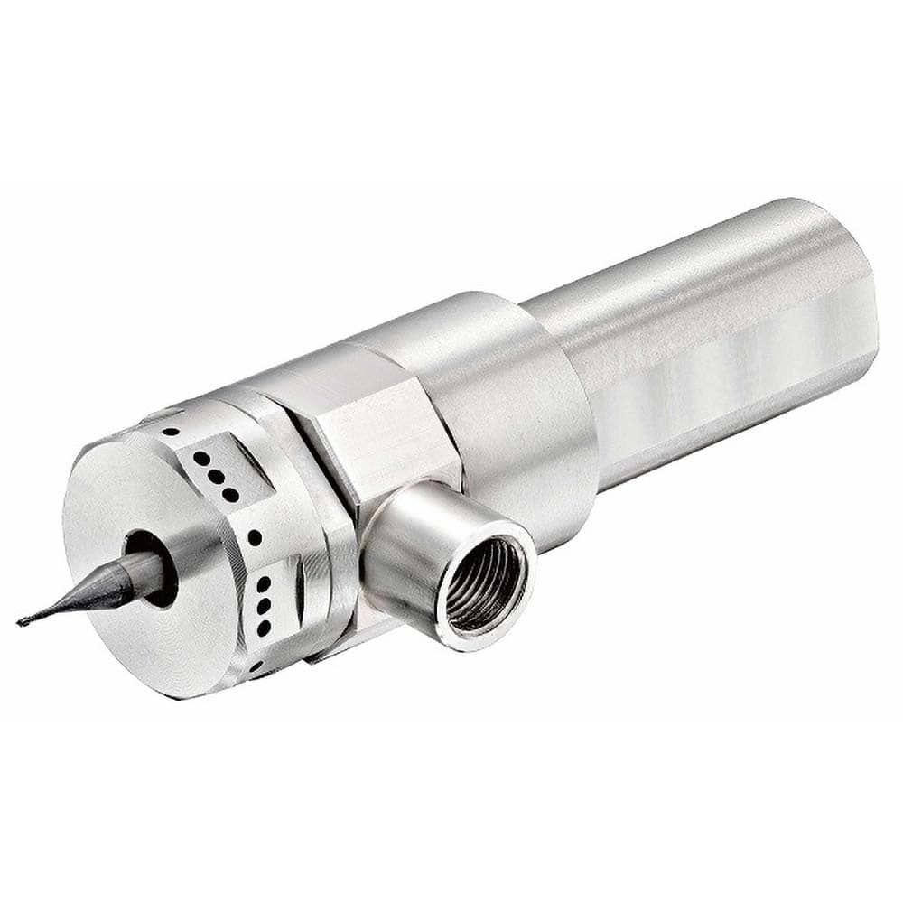 CoolSpeed - Fluid & Air-Mist High-Speed Spindles; Drive Type: Air-Mist ; RPM: 55000.000 ; Compatible Tool Size: 3mm; 4mm; 6mm ; Shaft Diameter (Inch): 3/4 ; Wattage: 200.000 ; Operating Pressure Range (psi): 44-101 - Exact Tooling