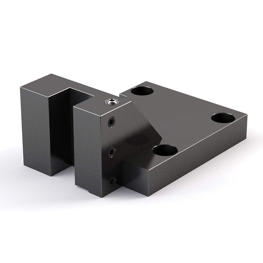 Global CNC Industries - Turret & VDI Tool Holders; Type: Mazak OD Turning Block ; Clamping System: 114mm X 101mm ; Tool Axis: OD ; Through Coolant: No ; Outside Diameter (Decimal Inch): 1.2500 ; Additional Information: 4 Mounting Holes - Exact Tooling