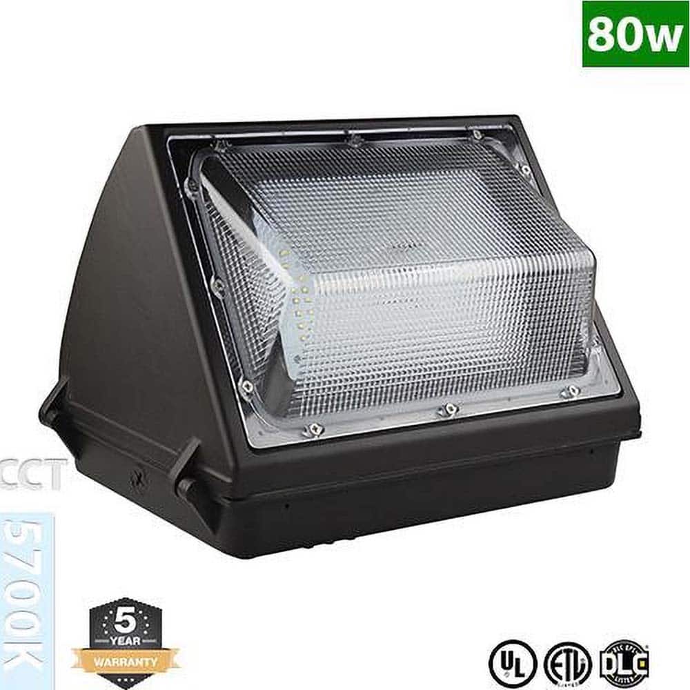 Metro LED - Wall Pack Light Fixtures; Lamp Type: Integrated LED ; Wattage: 80 ; Voltage: 100-277 V ; Housing Material: Aluminum Alloy/Stainless Steel - Exact Tooling