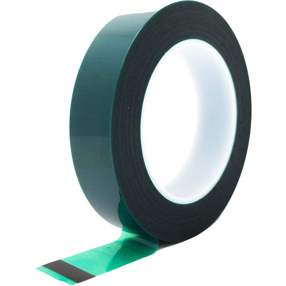 Bertech - Masking & Painters Tape; Tape Type: High Temperature Masking Tape ; Material Type: Polyester Film ; Width (Inch): 2-1/4 ; Length (Feet): 216.000 ; Length (yd): 72.00 ; Color: Green - Exact Tooling