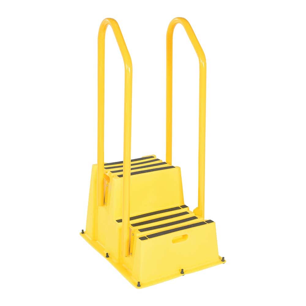 Vestil - Step Ladders; Type: Step Stand ; Height (Feet): 4' 9-1/2" ; Industry Rating: Type IA ; Load Capacity (Lb.): 500.000 ; Material: Polyethylene ; Base Spread: 25 (Inch) - Exact Tooling