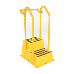 Vestil - Step Ladders; Type: Step Stand ; Height (Feet): 4' 9-1/4" ; Industry Rating: Type IA ; Load Capacity (Lb.): 500.000 ; Material: Polyethylene ; Base Spread: 25 (Inch) - Exact Tooling