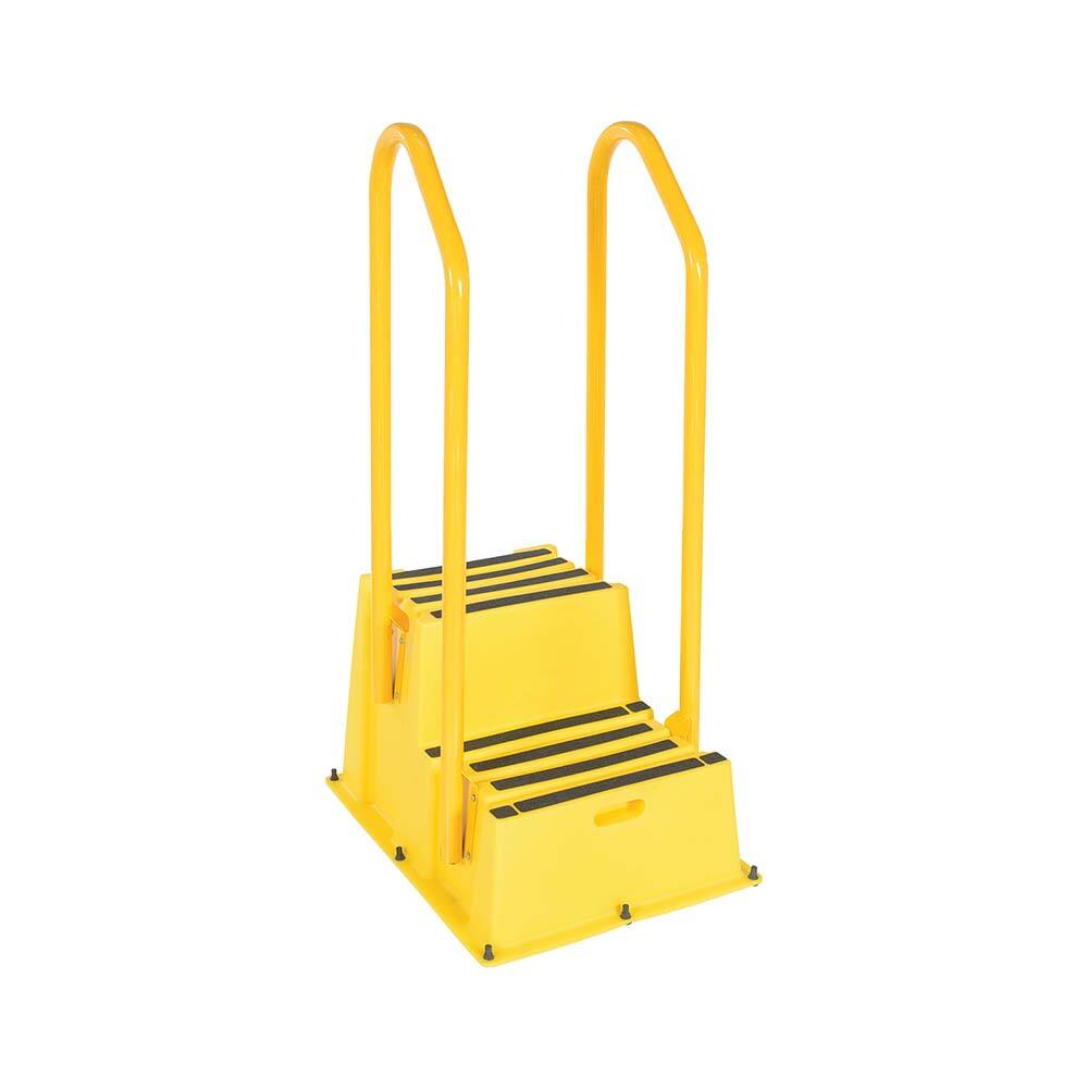 Vestil - Step Ladders; Type: Step Stand ; Height (Feet): 4' 9-1/2" ; Industry Rating: Type IA ; Load Capacity (Lb.): 500.000 ; Material: Polyethylene ; Base Spread: 25 (Inch) - Exact Tooling