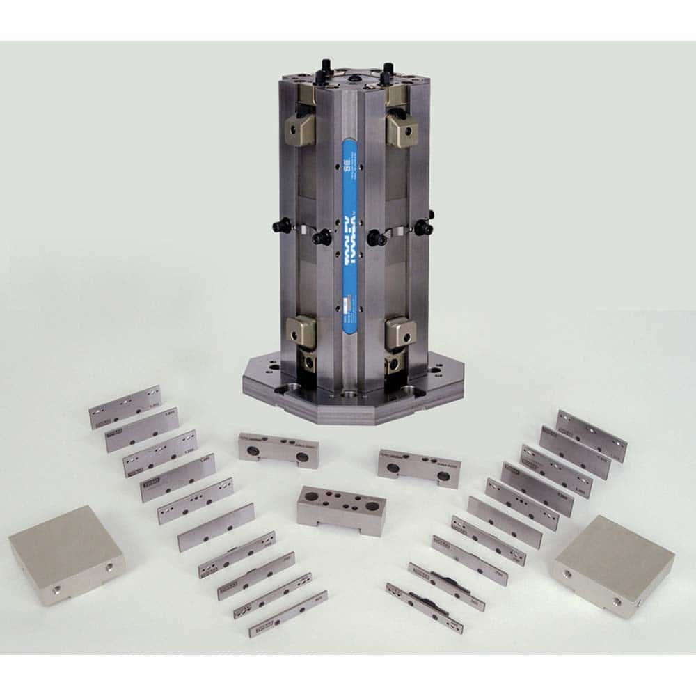 TE-CO - Machine Vises; Jaw Width (Inch): 19.68503937 ; Jaw Opening Capacity (Inch): 4 ; Orientation Type: Horizontal ; Number of Stations: 8 ; Base Motion Type: Stationary ; Operation Type: Manual - Exact Tooling
