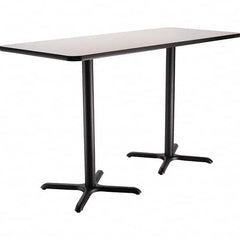 National Public Seating - Stationary Tables Type: Breakroom Material: HPL Particleboard Core w/T-Mold; Steel - Exact Tooling