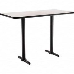 National Public Seating - Stationary Tables Type: Breakroom Material: HPL Particleboard Core w/T-Mold; Steel - Exact Tooling
