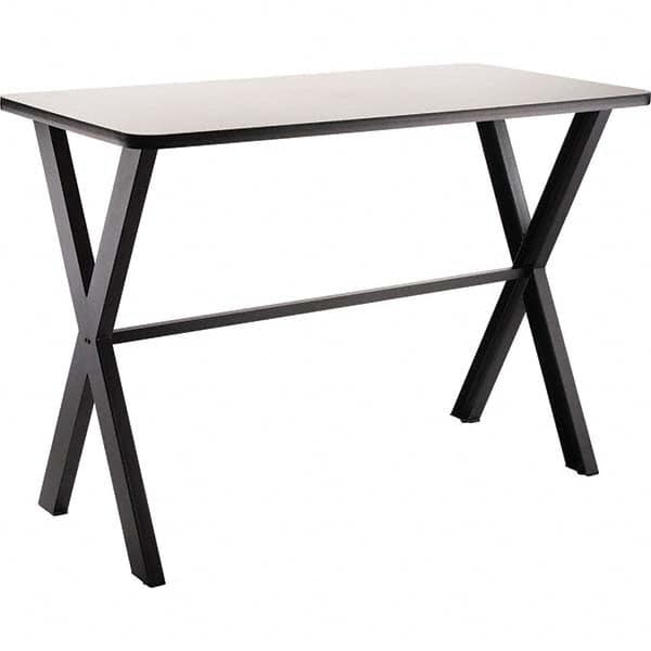 National Public Seating - Stationary Tables Type: Cafeteria Tables Material: HPL Top; MDF Core w/Protect Edge; Steel - Exact Tooling
