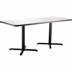 National Public Seating - Stationary Tables Type: Breakroom Material: HPL Particleboard Core w/T-Mold; Steel - Exact Tooling