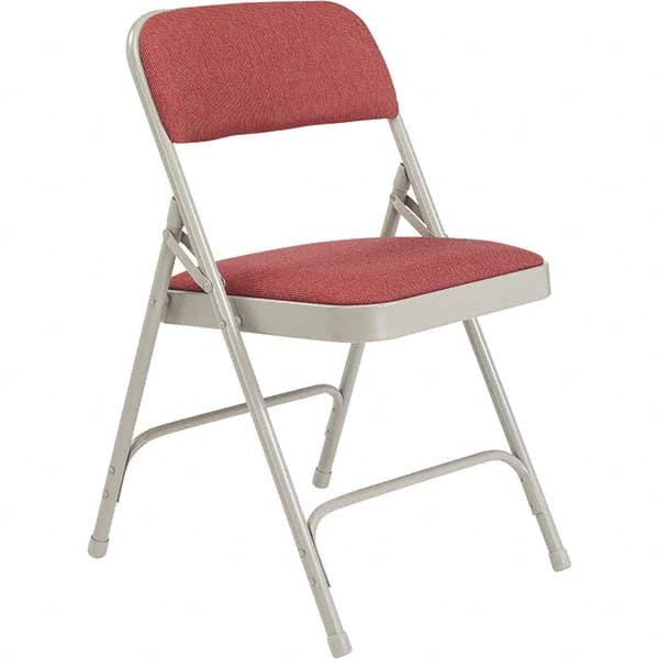 National Public Seating - Folding Chairs Pad Type: Folding Chair w/Fabric Padded Seat Material: Fabric; Steel - Exact Tooling
