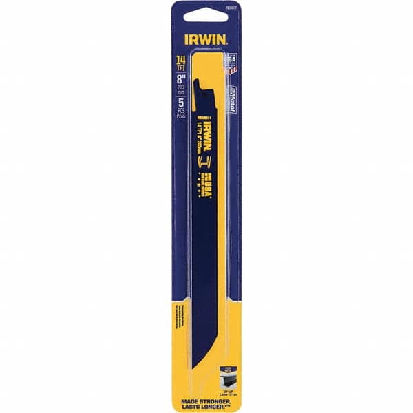 Irwin - Reciprocating Saw Blades Blade Material: Bi-Metal Blade Length (Inch): 8 - Exact Tooling