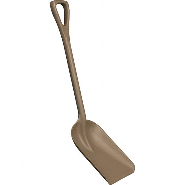 Remco - 14" High x 11" Wide Square Plastic Shovel - 38" Long Plastic D-Grip Handle, No Step - Exact Tooling