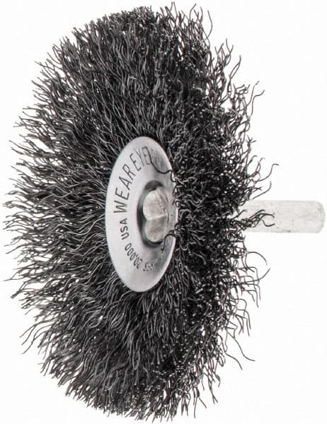 Anderson - 1/8" Shank Diam, Cup Brush - 0.0118 Wire Diam - Exact Tooling