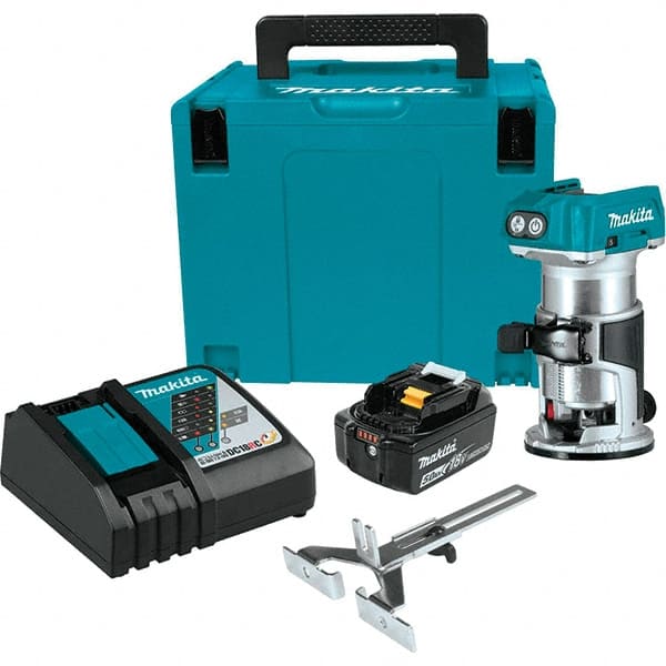 Makita - Electric Routers Collet Size (Inch): 1/4 Router Type: Cordless Compact Router - Exact Tooling